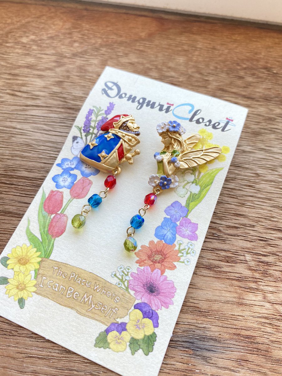 耳をすませば 輝く鉱石ピアス closet限定販売 ドワーフ王とエルフの