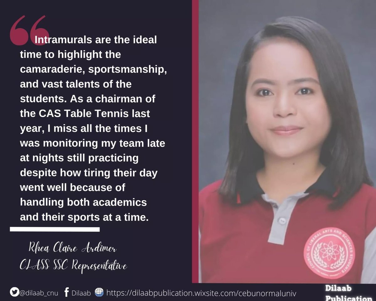 dilaab_cnu's tweet photo. At the end of our CNU INTRAMURALS 2019: #DilaabLookingBack and #CNUTopStories .
The Council members from the College of Arts and Sciences(CAS).
#TatakNormalite
Read more on our FB Page: https://t.co/uSKyWHmkjQ
And on our Website: https://t.co/s5W4bSIjMK
DilaabPub📰 https://t.co/HTXdkTV9xu