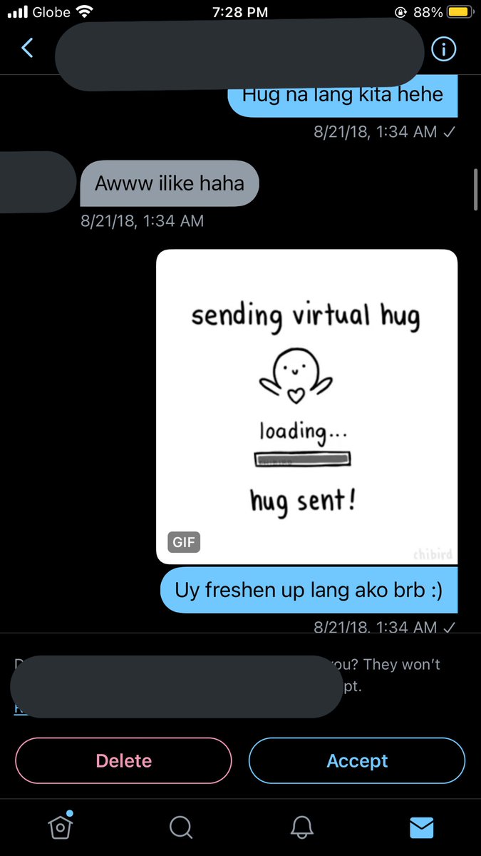 days passed by, at mas nag-eenjoy akong kausap si P, sobrang sweet niya and slowly, i started to reciprocate their sweet messages.