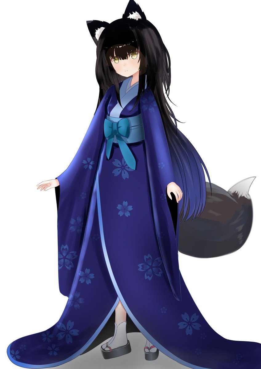 黒狐 イラスト つゆぞらのイラスト 黒狐 イラスト つゆぞらのイラスト