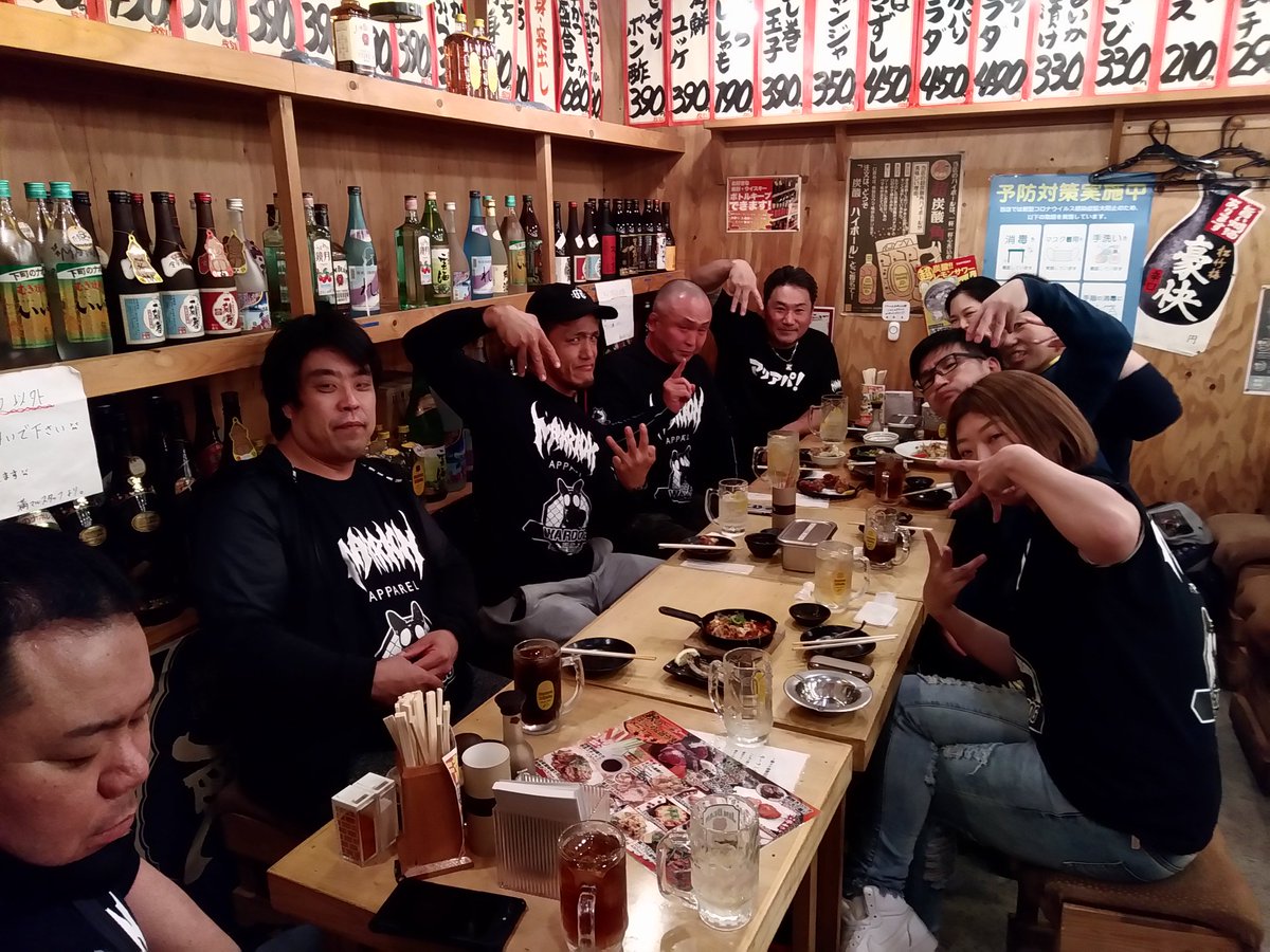 wardog_kakihara's tweet photo. WARDOG.26
スタッフ打ち上げです❗
#マリアパ
#WARDOG https://t.co/WlhgyqkhkT