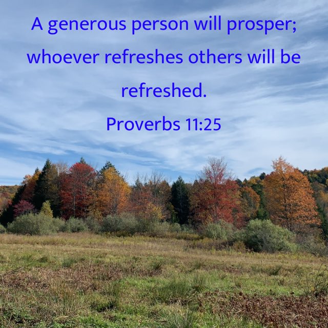 MindyLRussell's tweet photo. #begenerous #livewisely #GodIsGood #Godislove #proverbs1125 https://t.co/p1Bf5JWhNS