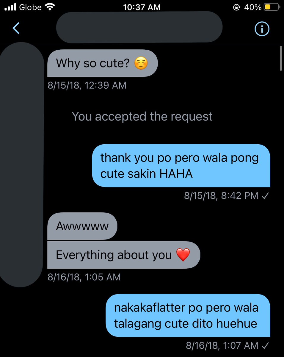 i rlly dont feel comfortable name dropping them, but to avoid confusion let’s call them “P” P dmed me on august 15, 2018 at 12:39 am. When i saw the message, i was actually still in school during lunch break and i didnt reply bcuz i didnt know what to feel at that time.