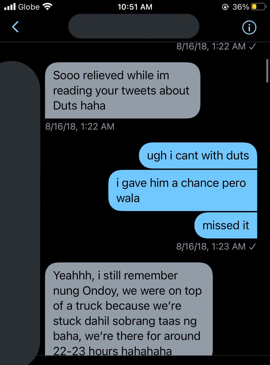 apparently P saw my reply and that’s when they went to my account. In fairness, hindi siya DDS. The topic then shifted into the events nung ondoy. If anyone isnt aware, sobrang lala nung baha sa marikina at madaming naapektuhan (including my family lalo na’t sa marikina kami)