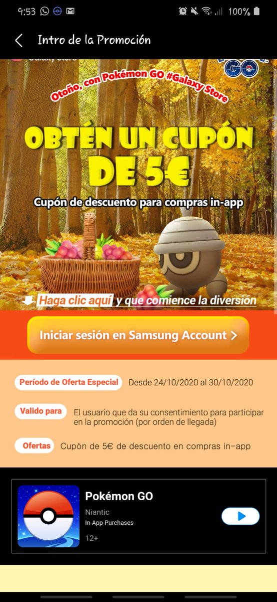keibron's tweet photo. 🔝¡ATENCIÓN!🔝
¡550 pokemonedas GRATIS por cada celular Samsung que tengáis!
RT a tope para que se entere todo el que tengas alguno!

Gracias @Scebri1 por la info y las fotos. <3 El muy *** ya lleva 1100 pokemonedas gratuitas... xD https://t.co/CehBxuuicP