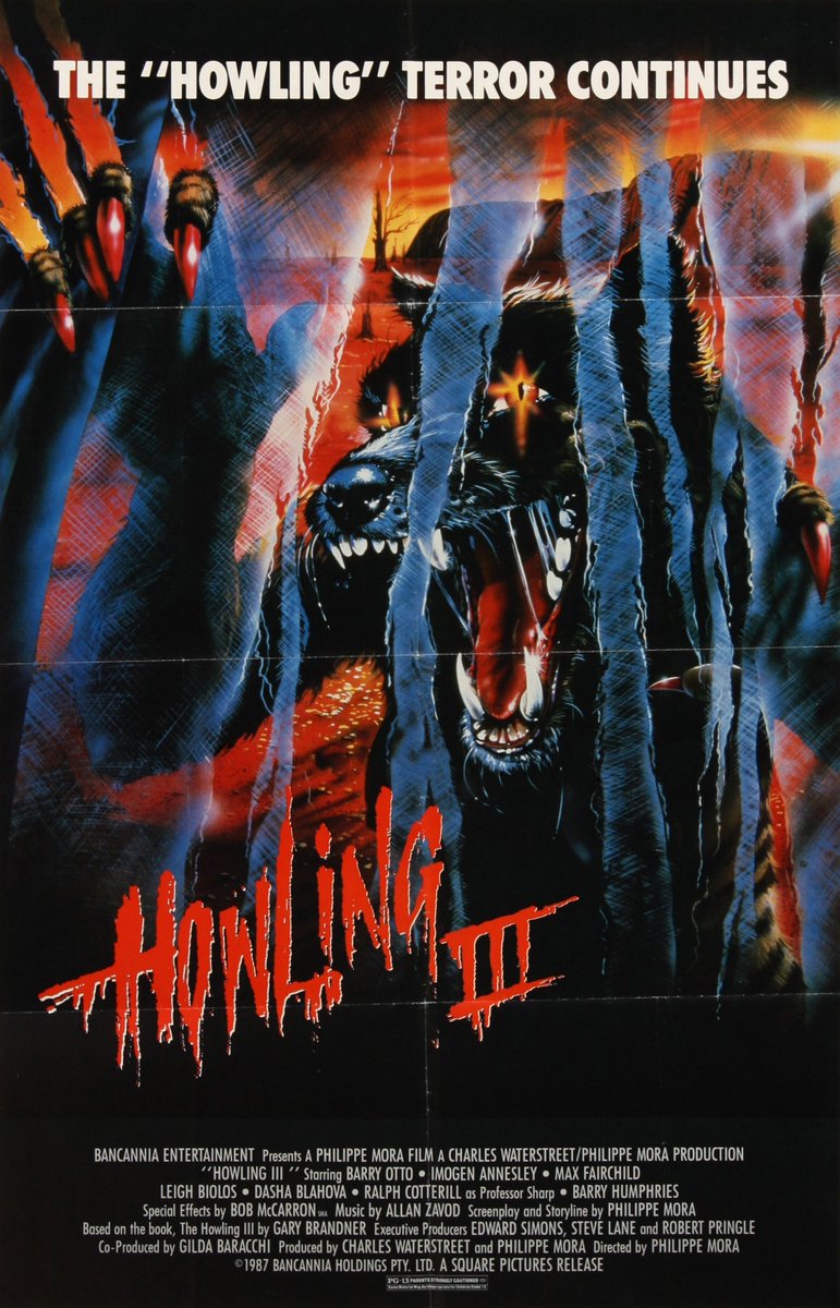 FilmMomatic's tweet photo. #NowWatching THE HOWLING III - THE MARSUPIALS #PhilippeMora #BarryOtto #ImogenAnnesley #MaxFairchild #DashaBlahova #LeighBiolos #RalphCotterill #FrankThring #MichaelPate #JohnEwing #BarryHumphries #31DaysOfHorror #HeadInjuryFilm https://t.co/X4nGqUhsZt
