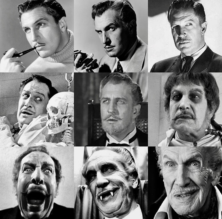 HorrorHammer1's tweet photo. The great Vincent Price died on this day 27 years ago. He tried to hang on until Halloween but was too ill. #RIPVincent https://t.co/ltWBeBAhR2