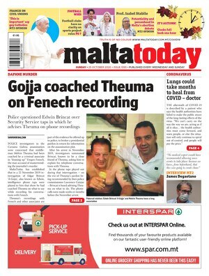 Today’s maltatoday.com.mt front page