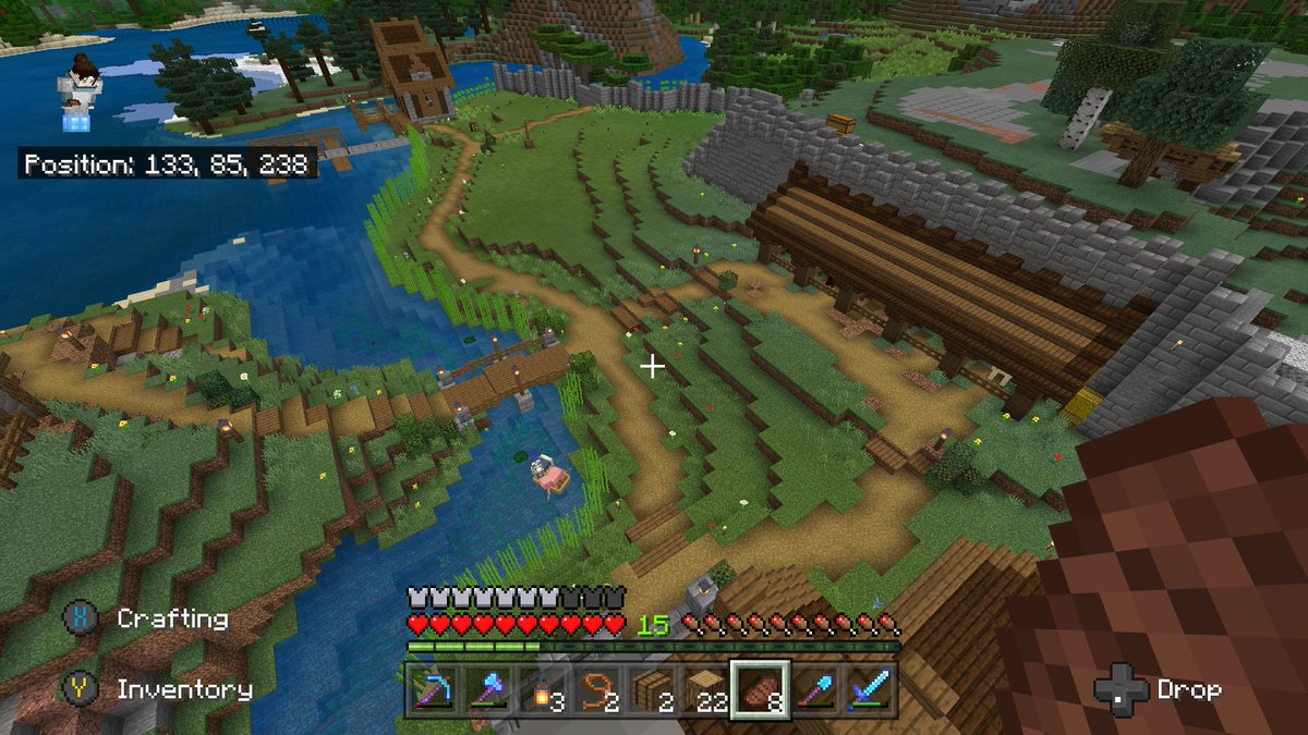 Been working on my minecraft skills after a few months of watching <a href="/Mythicalsausage/">Mythicalsausage</a>, <a href="/Failwhip/">fWhip : Bryce</a>, and <a href="/GeminiTayMC/">GeminiTay</a>. My little village is feeling so cozy!