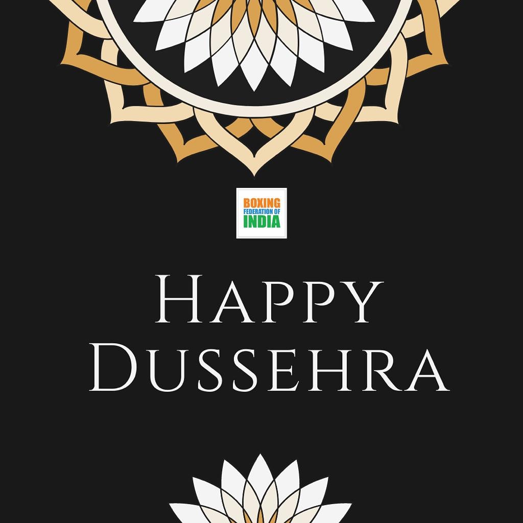 BFI_official's tweet photo. #HappyDussehra everyone 🏹
@KirenRijiju @AjaySingh_SG

#EkBarFirPunchKaDum
#BoxingReturns #boxing https://t.co/rbh9Aa5eQD
