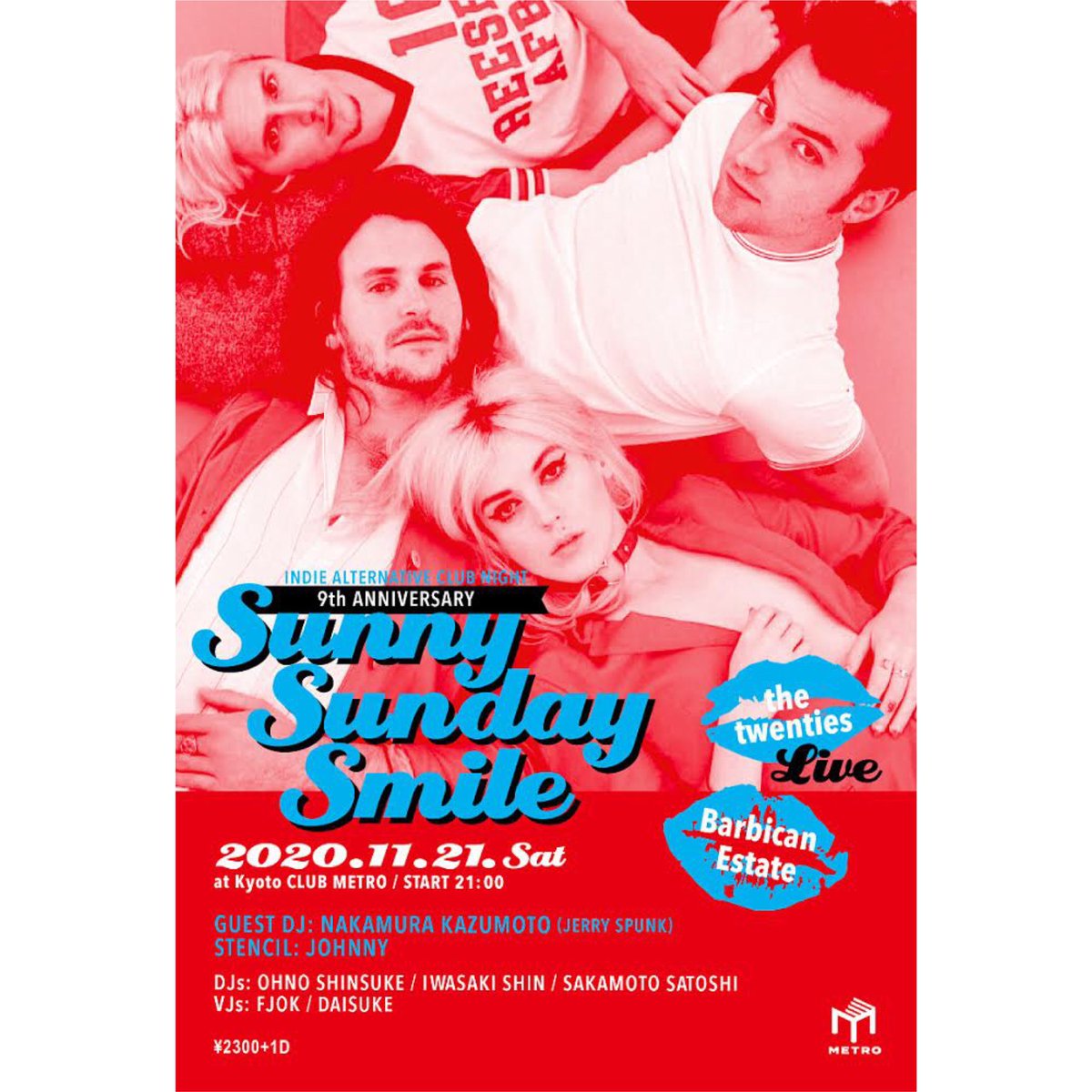 sunnysundaysmil's tweet photo. 10月10日に京都メトロにて開催したthe twentiesワンマン、サニサンまでのイベントで2週間が経ちました。出演者、お客様、関係者からのコロナへの感染連絡がありませんでした。皆様のご協力に感謝します。ありがとうございました。次回11月21日サニサン9周年もご協力お願いしますします。🙇‍♀️ https://t.co/J5MDiRT8ww