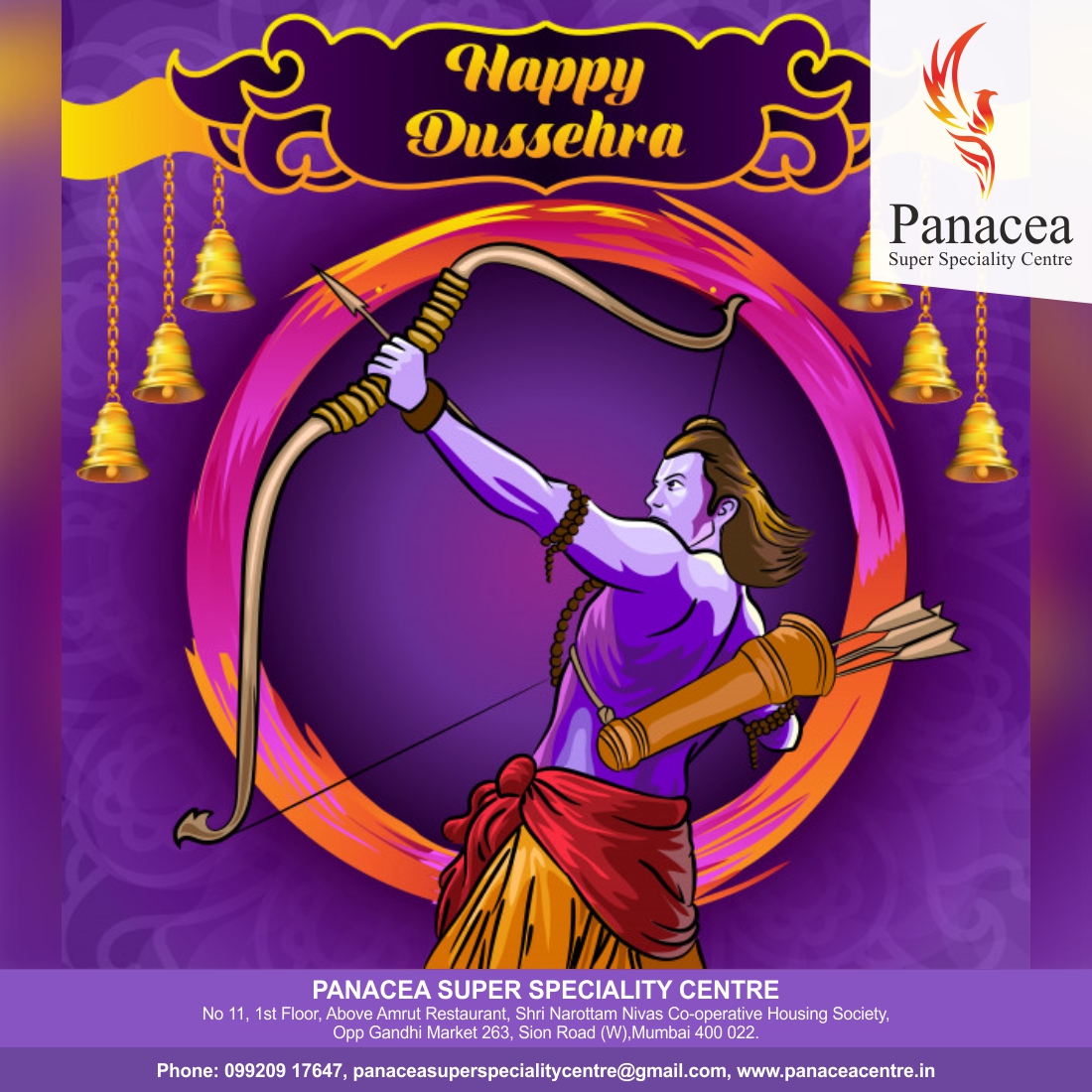 Panacea92358868's tweet photo. Happy Dussehra to all
#HappyDussehra #Dussehra
#Orthopedic #Endocrinologist #Diabetologist #Dentist #Prosthodonticsin #Mumbai
https://t.co/CrEh1WfEUG https://t.co/oIKum4kWml