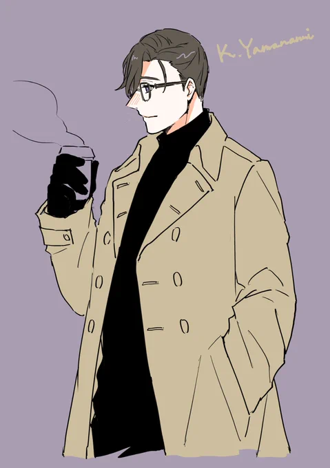 山南さんにトレンチコート着せたくなったらくがき 