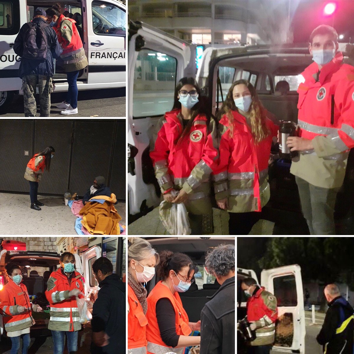 ⚠️ Nos bénévoles de La Croix Rouge d’Antibes continuent d’assurer les maraudes auprès des plus fragiles pendant le couvre feu. 👉 attestation dérogatoire pour assistance aux personnes précaires. #humanitaire #engagement @CroixRouge @antibes_jlp @prefet06 @AlpesMaritimes https://t.co/hFbvtLZpSL