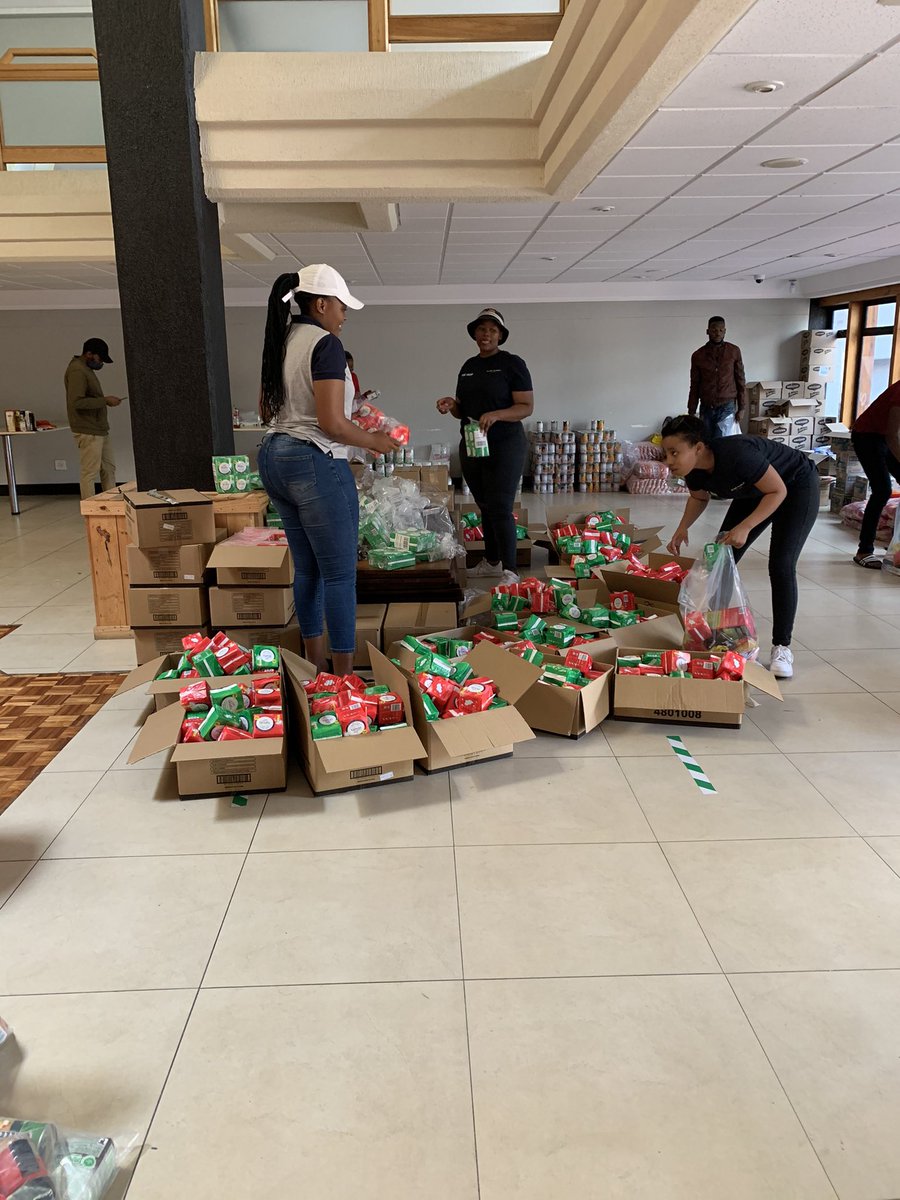NmuSrc's tweet photo. All the grocery packs are ready for distribution, and as promised, a date of when they will be distributed will be communicated in a form of a poster on all our social media platforms.
We are the SRC that will forever care for the students ❤️

#nmusrc https://t.co/DNa9Loccid