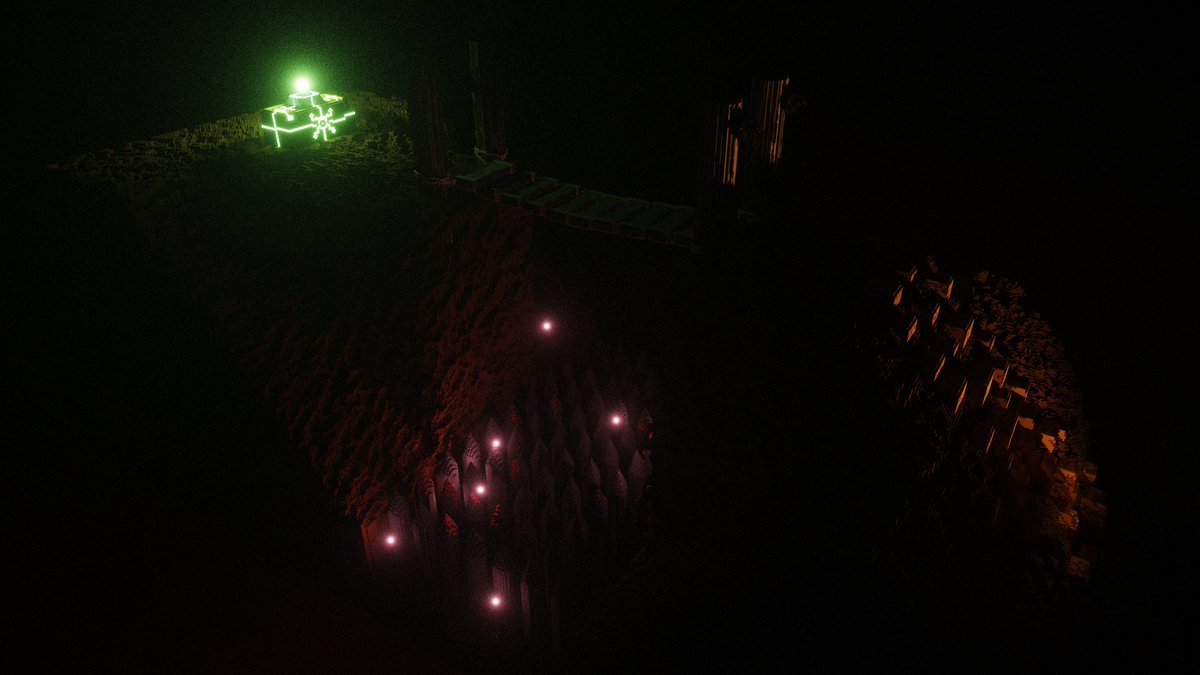 pixelemy's tweet photo. #spooktober Day 16: #spiketrap
Went ham with the eraser tool. Hanging bridge is unnecessarily detailed because why not. Altar is...well, it's an altar. 😅
#voxtober #magicavoxel #voxelart #voxeldailies
@VoxelDailies https://t.co/NQH650SnW9