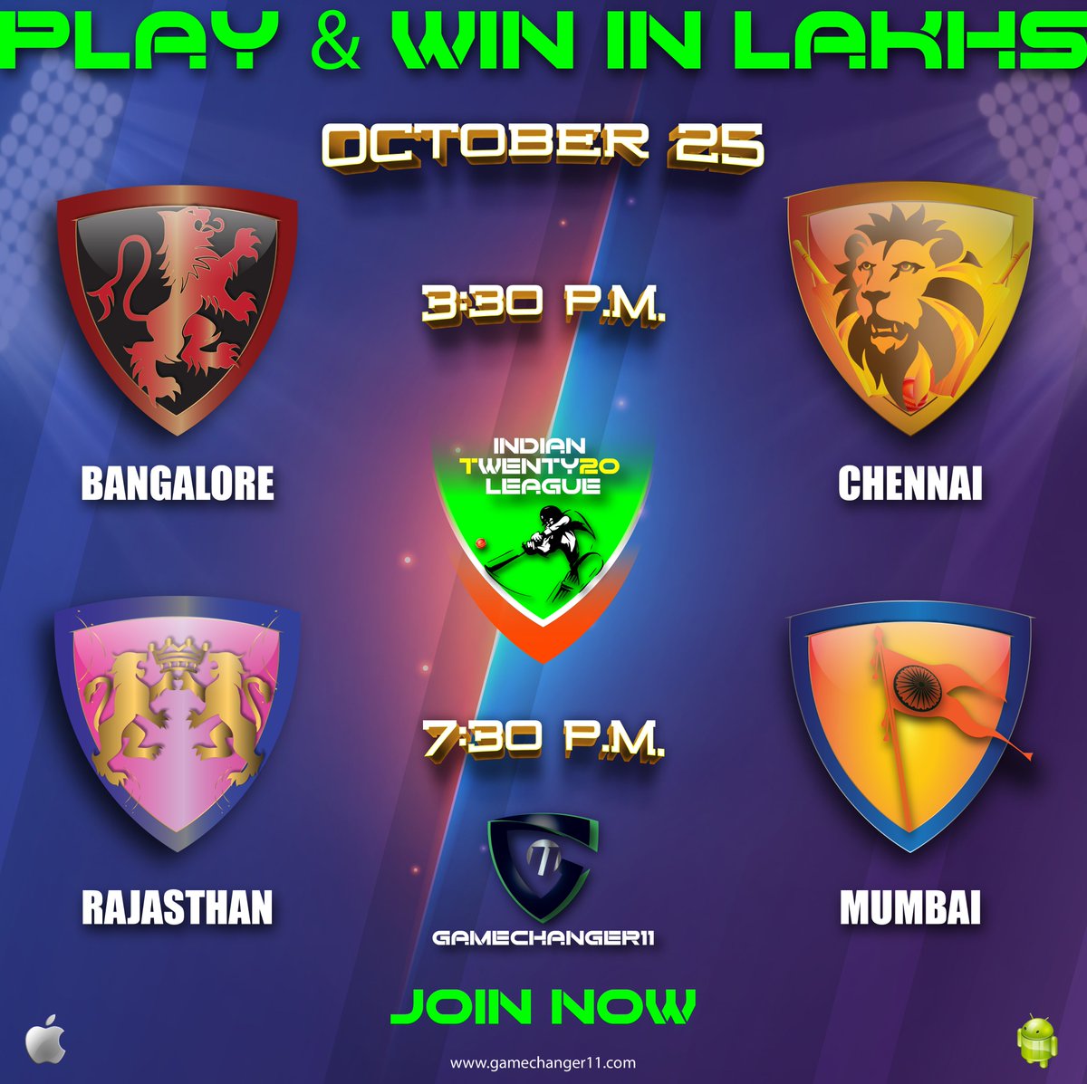 Gc11Sports's tweet photo. Week 6 T20 Leaderboard starts today, get ready for an action-packed💥 game now
🏏BLR vs CHE - 34th T20 @ 3:30 PM🕞
🏏PUN vs MUM - 35th T20 @ 7:30 PM🕢

Participate at https://t.co/kzI79AHMop with 3+ teams and win weekly up to 50,000 cash prize💰

#gamechanger11 #IPL2020 #GC11 https://t.co/cM3k8Kvhb7