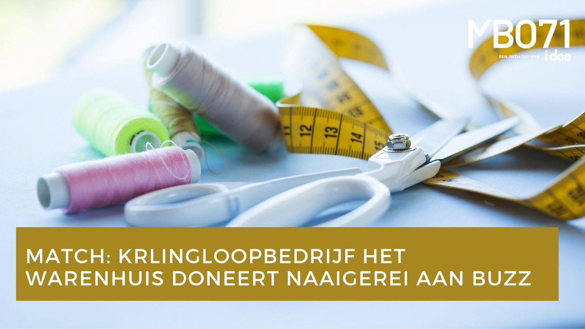 BuzzLeiden's tweet photo. #Kringloopbedrijf Warenhuis heeft @BuzzLeiden een fantastische #donatie gedaan: stoffen, naalden en 3 naaimachines! De #vrijwilligers van BuZz hebben deze spullen direct in gebruik genomen en zijn druk bezig om #mondkapjes te maken. Dank voor de bemiddeling aan @MBO_71 https://t.co/goDUN7IOnO