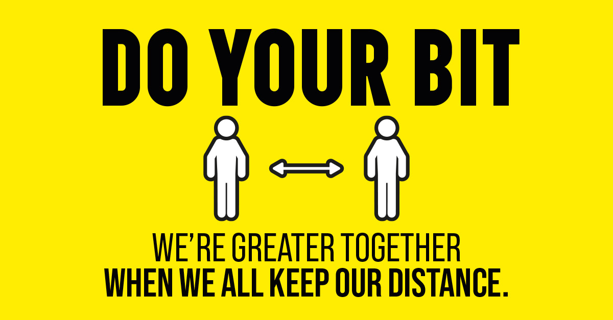 HMRICP's tweet photo. Remember - whenever possible you should be keeping 2 ↔️ metres from other people. 

If not it should be 1 ↔️ metre while taking measures to reduce the risks, such as wearing a mask or staying outside. 

#DoYourBit and keep your distance. https://t.co/hrxN0a7IBj