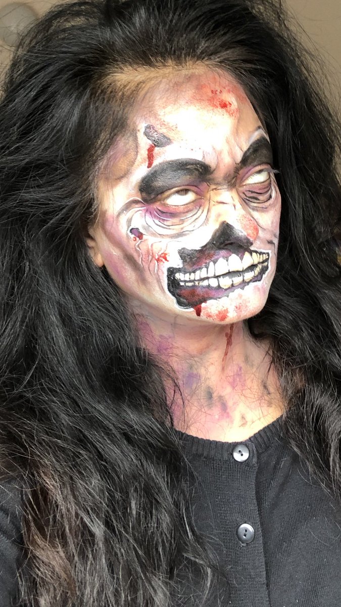 Zombie look inspired by crislo_ink <a href="/KryolanUK/">Kryolan UK</a> @Hobbycraft_WOK <a href="/WokingMarket/">Woking Market Walk</a> @TheFriaryCentre <a href="/FestivalPlace/">Festival Place</a> <a href="/westfieldstrat/">Westfield Stratford City</a> <a href="/westfieldlondon/">Westfield London</a> #Surrey #London #Guildford #Essex #bridalhairstylist #makeupartist #facepainter