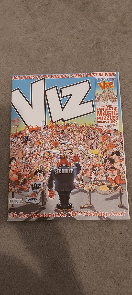 markyhalfjob's tweet photo. @vizcomic @DennisUK
Congrats on 300 lads. A total lack of effort on the cover though.
Where is the double pull cover, retro monochrome, shiny finish, 3D effect, montage of previous covers, a general homage to the past? Anything would have been appreciated. This seems lazy #viz https://t.co/dfA0N0gs0L