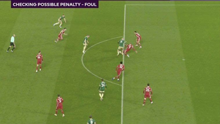 Updated 25/10/20Fabinho cleanly wins the ball outside the box vs Sheffield. VAR gives a penalty. LFC still win the game.LFC P:6 PTS:13VAR +/- corrected pointsLFC P:6 PTS:15(draw vs Ev adjusted to a win)