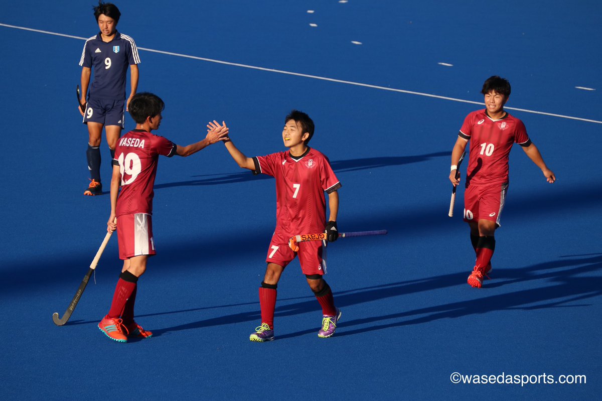 waseda_sports's tweet photo. [男子ホッケー]関東学生秋季リーグ
○早大１―０慶大
１―０で慶大に勝利。慶大優位の試合だったが清水主将がＰＣを決め、今季初��早慶戦でもあるインカレ初戦を制した
#sousupohockey #waseda #早稲田 #ホッケー https://t.co/faiDsNoAFT