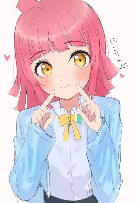 みんな私の描いた璃奈ちゃんを見てください 
