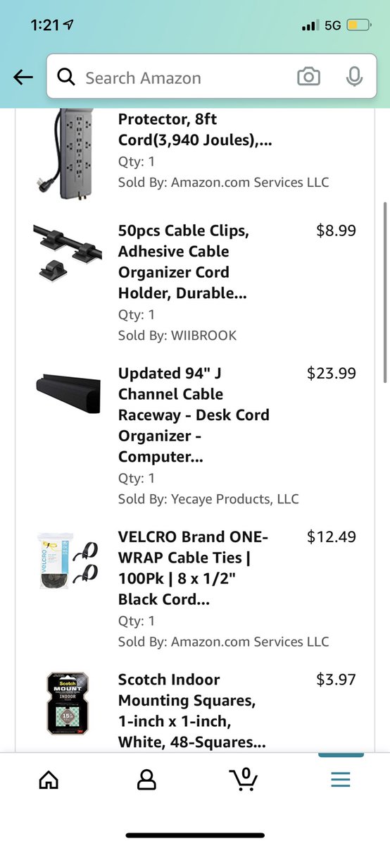 Then I ordered some random cable management things$80 total.