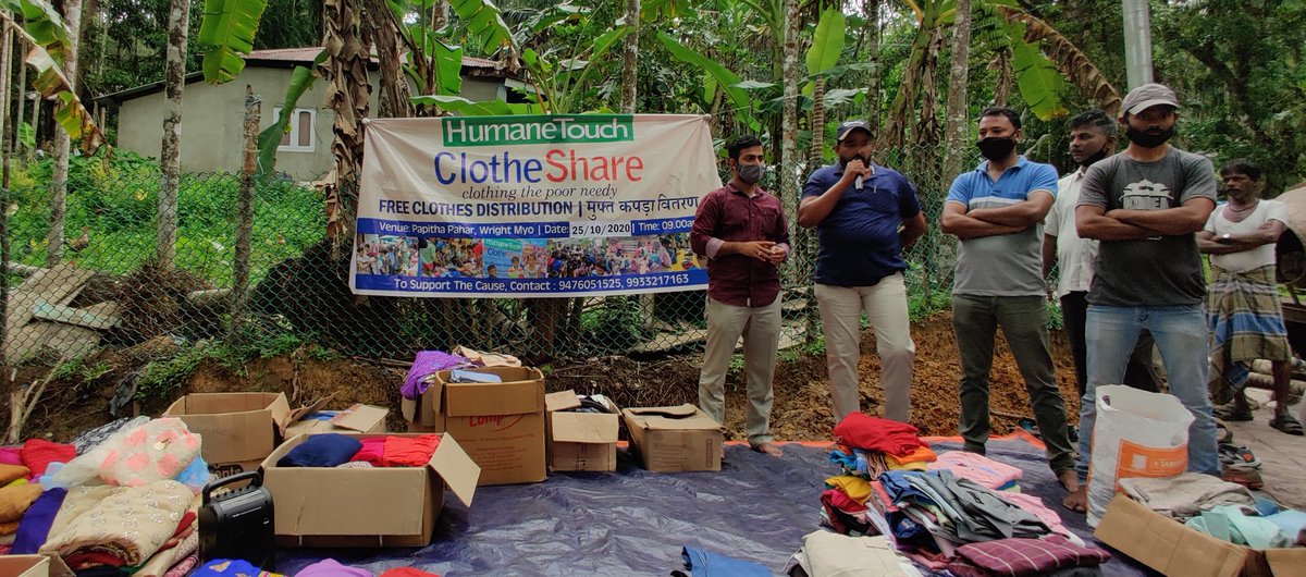 humanetouch_pbl's tweet photo. In continuation of its ClothShare intiative,a free Cloth distribution program was organised by Humane Touch at paithapahad village on 25.10.2020.
Till now this intiative has reached 14 villages and nearly 3500 needy people have been benefited.
#sharingiscaring
#HumaneTouch https://t.co/TdKmxSkEMK