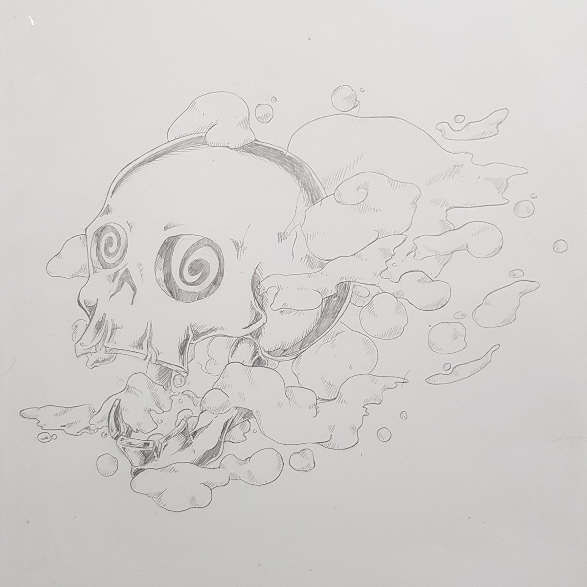 FishBean1's tweet photo. DAY 25 #ShadowLinktober is Bubble , a spooky scary skull to spookify your soul https://t.co/SjWBLQcb7z