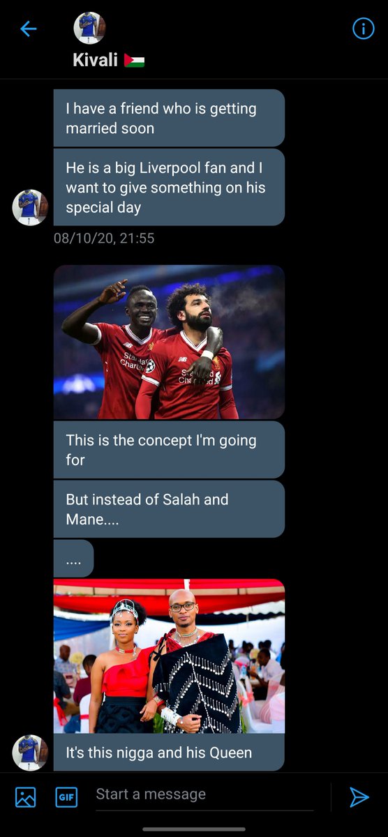 KagaArts's tweet photo. How It Started and How It Ended.

Congratulations @DrewMollel on your big day, just know that your boy @chammy_255 really made sure you got the best gift out there. https://t.co/wtYj4AxeHv