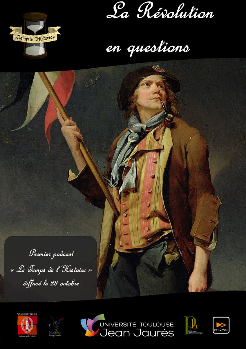 TempusHistoriae's tweet photo. C'est reparti ! Nous passons en format podcast cette saison. Premier enregistrement demain, n'hésitez pas à poser vos questions pour une émission consacrée à la Révolution en compagnie d'Henri Vignolles et Guillaume Debat (FRAMESPA) https://t.co/XUJPncmOdz