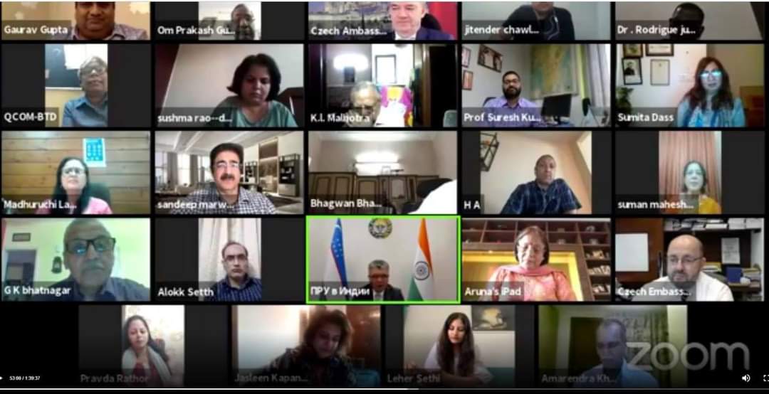 AkhatovDilshod's tweet photo. Honored to attend the virtual celebration of the UN Day. The event was organized by #ICHR in association with #ICUNR. Briefed the participants about the main initiatives of President Shavkat Mirziyoyev made at the 75th Session of the UN GA. https://t.co/ywLIu1dc85