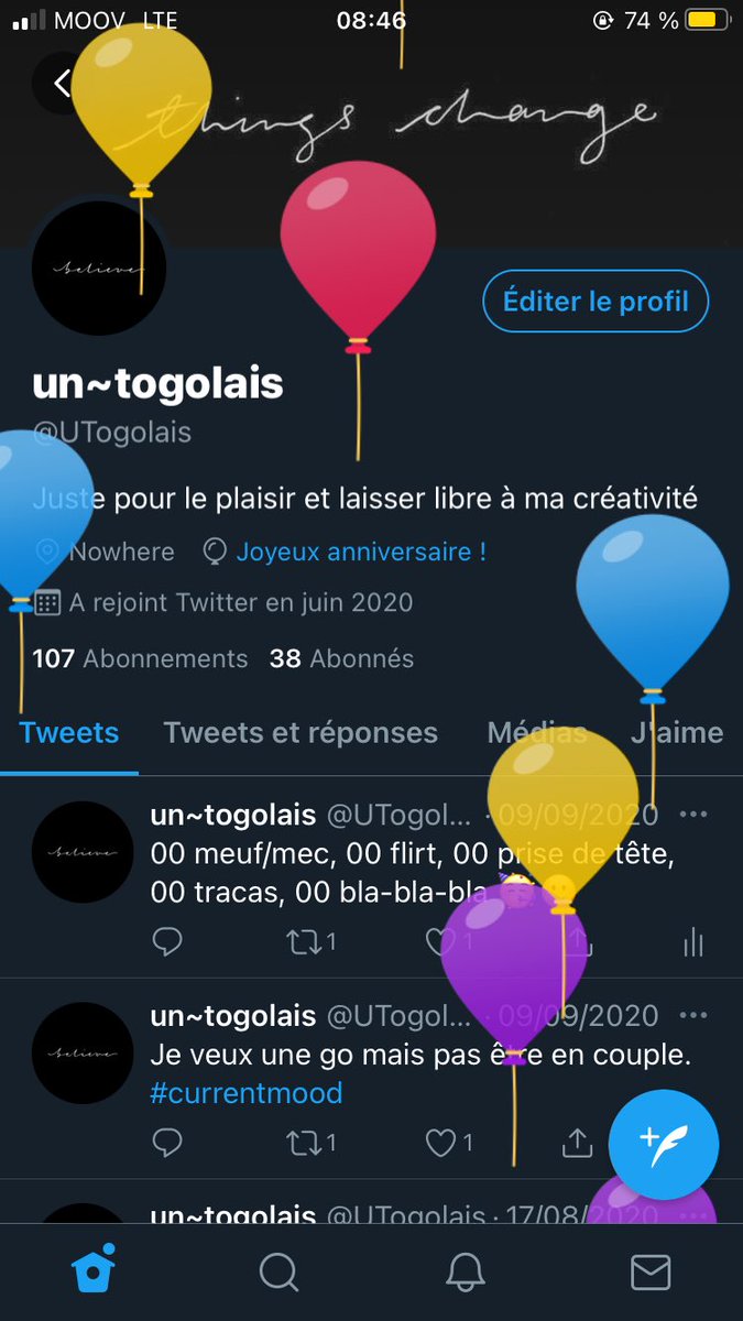 UTogolais's tweet photo. Joyeux anniversaire à moi 🥳🎊🎉 https://t.co/EOFCQw8u82