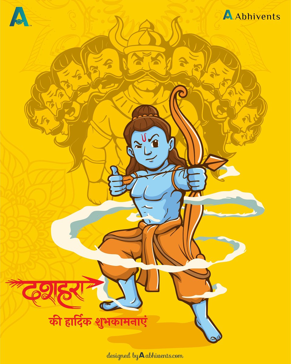 abhivents's tweet photo. Happy  Dussehra to you and your family from Abhivents Team, This Festival Plan your arrangements with Grand offer and Discounts.
📞 8527255853, 9818817715
📧 ventsabhi@gmail.com
🌐 https://t.co/5G97PDe0QL
#freepik #vectorart #dussehra #indianfestival #happydussehra #eventmanage https://t.co/zPGFbswUM7