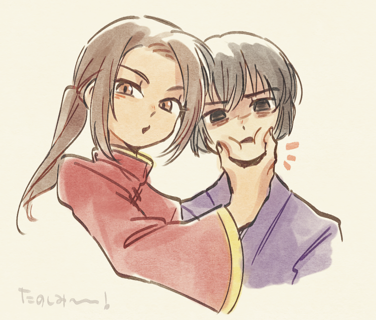 「再始動と聞いて描いたいみのわからん極東兄弟 」|あすのイラスト