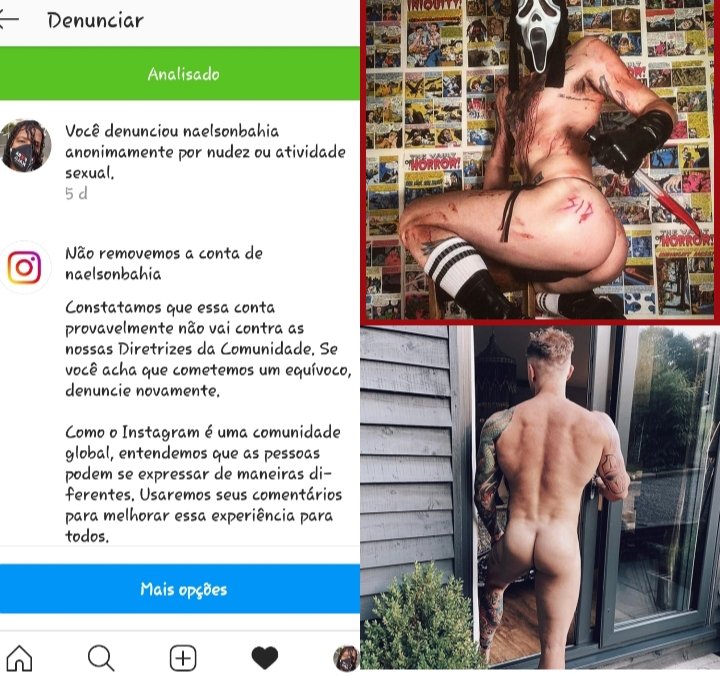 entretendo2020's tweet photo. Se não é nudez e pornográfia é o que então @instagram ? Tá igual o @TwitterBrasil  perfis pornográficos envolvendo até menores e vcs falam q não ver irregularidades. Só as contas de apoio ao @jairbolsonaro que viola as regras @STF_oficial ? @policiafederal #RTX3080 #denuncia https://t.co/TiTlXFWuco