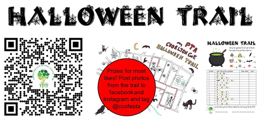 ccofepta's tweet photo. The PTA Halloween Trail is on now. Donate via PayPal Giving Fund, tick the box to share email, &amp; we will send it to you.
https://t.co/xTnSuHMRMB
If you are unable to, or prefer not to, make a donation email the PTA directly ccofepta@gmail.com and we will send you the trail free. https://t.co/rc353BcPD1