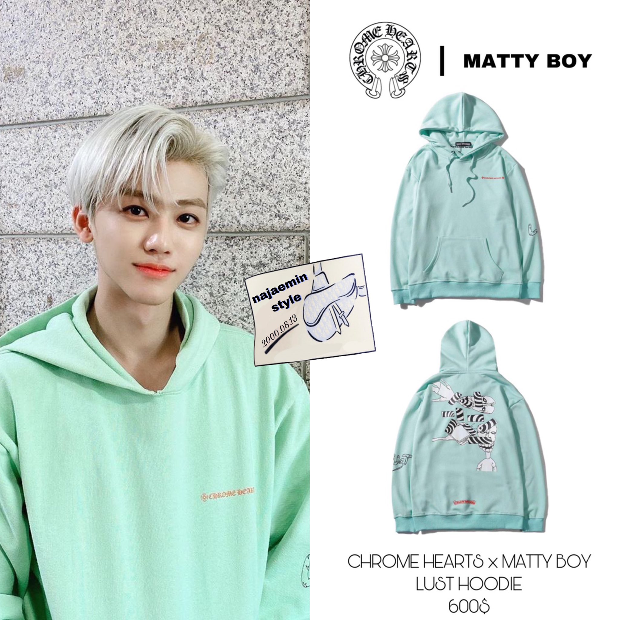 NCT JAEMIN FASHION on X 201025 JAEMIN INSTAGRAM UPDATE CHROMEHEARTS X MATTY BOY LUST HOODIE JAEMINstyle JAEMIN NCTU NCT NCTDREAM https t UMlRMwCqYg X