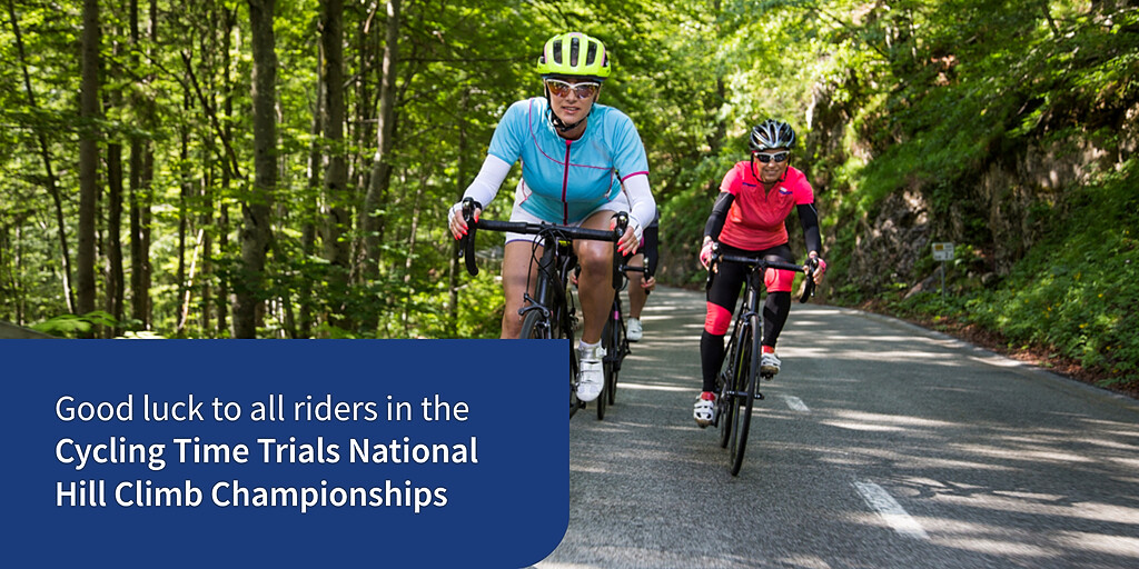 Good luck to everyone participating in the <a href="/Cycling_T_T/">Cycling Time Trials</a> National Hill Climb Championships today, which we’re proud to sponsor. We're delighted to see that this year’s prize money is equal for both the men’s and women’s races. #Equality