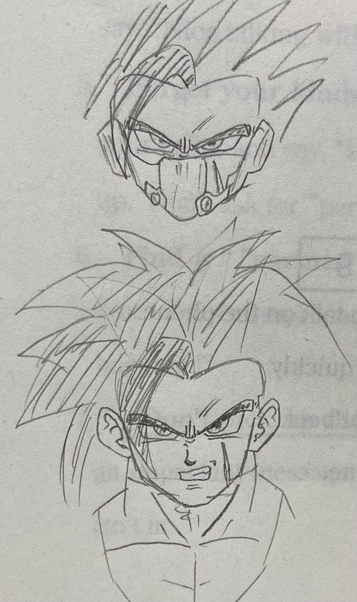 ナカハル 自称絵描き Sur Twitter 落書き カンバーの超サイヤ人4とカンバーの素顔 予想 を落書きで描く イラスト スーパードラゴンボールヒーローズ 落書き カンバー T Co Uhj7jdheoc Twitter
