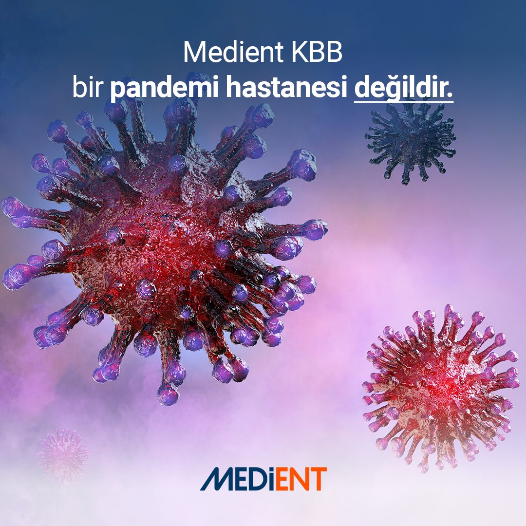 MediEntKBB's tweet photo. MEDİENT KBB Merkezi bir pandemi hastanesi değildir. Tüm muayenelerimiz en yüksek hijyen kurallarına dikkat edilerek devam etmektedir.
#pandemi #pandemihastanesi #medientkbb #medient https://t.co/EqGSbRyLwy