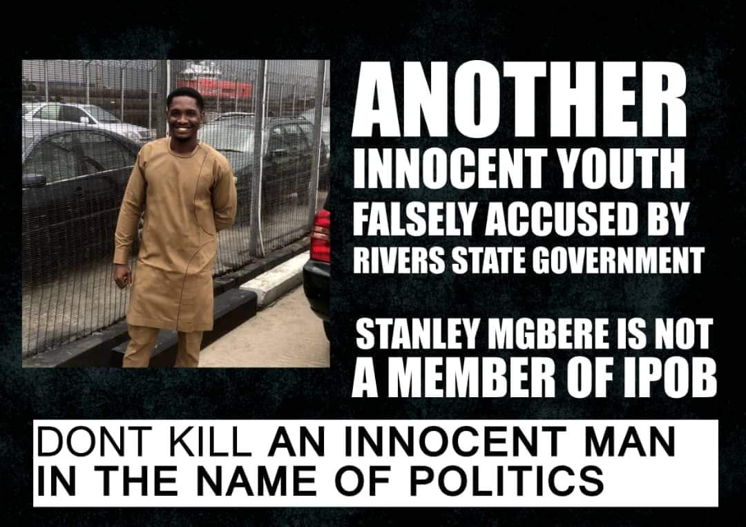 godswill_ogosu's tweet photo. He is a freedom fighter and not a terrorist.
We demand freedom for him
Information given about him is misleading.
#Freestanleymgbere
#RiverstateGovernment
@GovWike
@falzthebahdguy
@AmnestyNigeria
@AishaYesufu
@instablog9ja https://t.co/BAHblq3ZU3