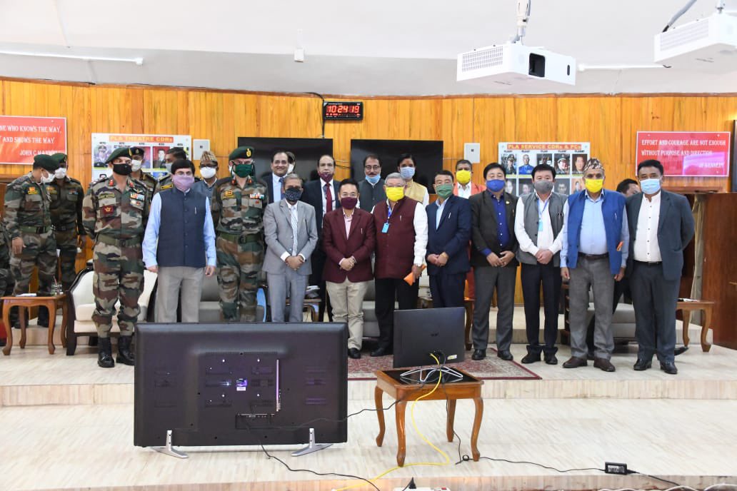 PSTamangGolay's tweet photo. I participated in the inauguration of  the Alternative alignment of National Highway 310 from Gangtok to Nathula by Raksha Mantri Shri @rajnathsingh Ji via live video.

This is a welcomed move and will assist our forces in days to come.
#PMOIndia #CMOSikkim https://t.co/JY7z6P1ETa