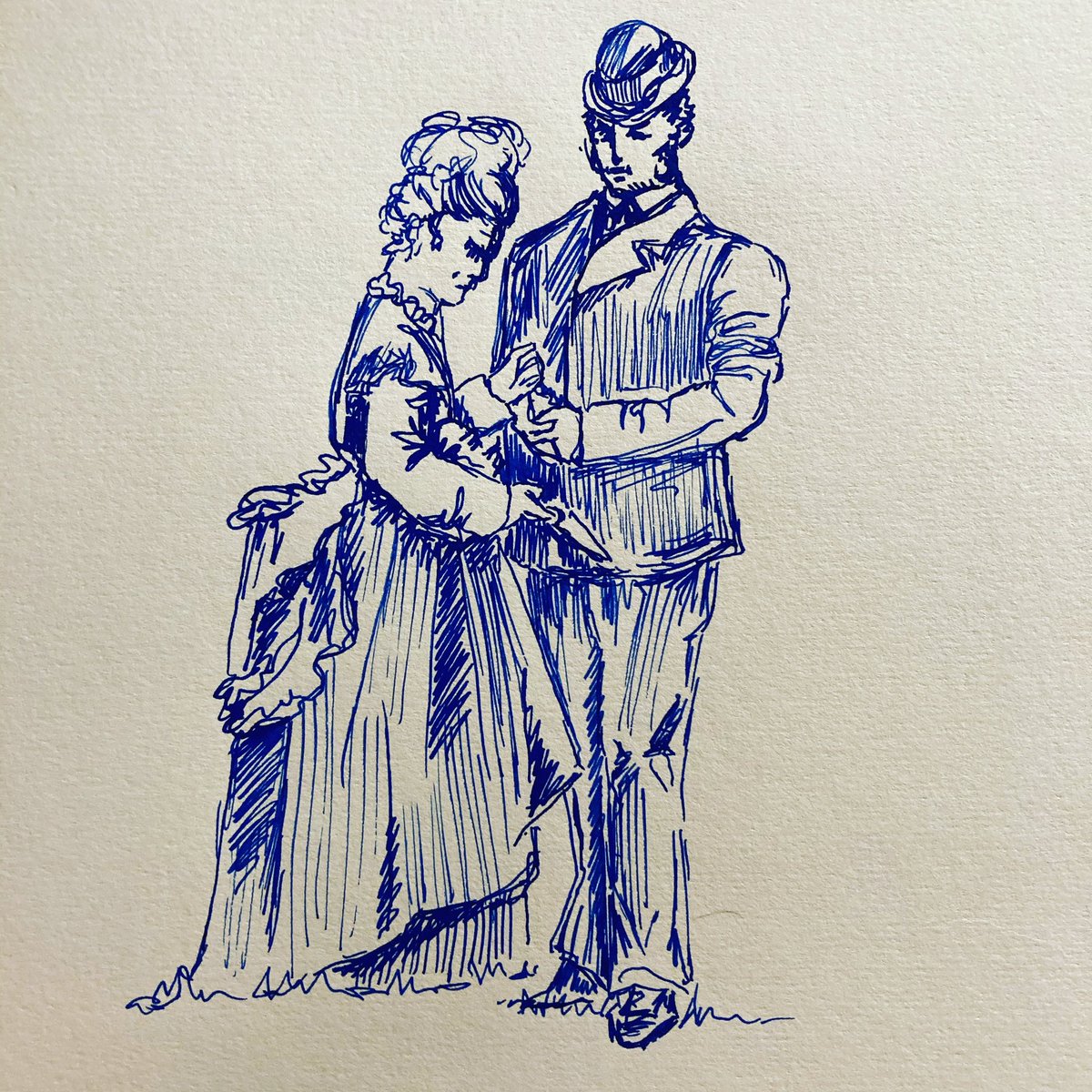 embroideredbod1's tweet photo. #InkySciPatterns day twenty five, prompt: Fern
Iβve gone for history instead of patterns again - this is from an 1871 illustration of people gathering ferns during the Victorian fernmania (or peteriomania)
#Inktober #Inktober2020 https://t.co/VPA9uSHJwB