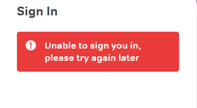 doclements's tweet photo. @nowtvhelp i've been unable to login to my account for over 24hrs now. It just shows this when i try to login. The "help" section requires me to login before i can contact you so i'm completely stuffed. Great for a £30/month service https://t.co/7FSooGSINw