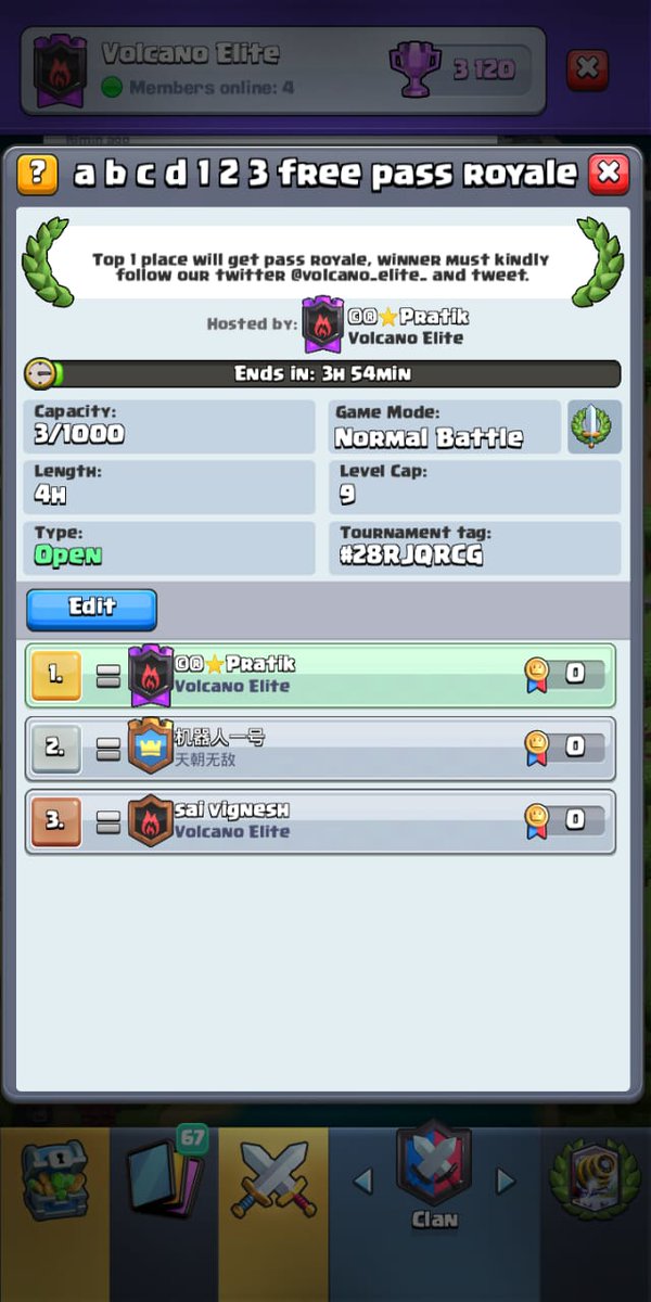 No need to register. This tournament is open for all but you have follow us on twitter and Discord.