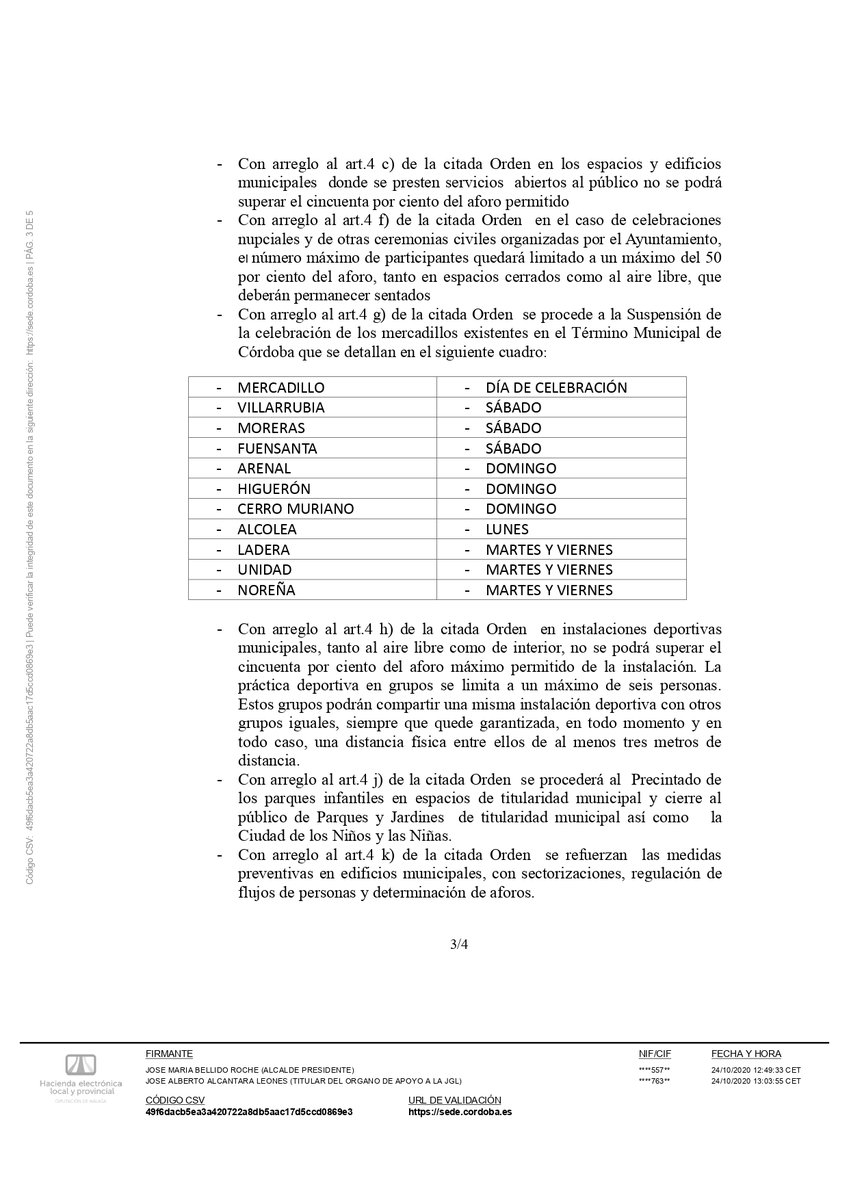 ayuncordoba_es's tweet photo. IMPORTANTE | Decreto del alcalde @jmbellidoroche  sobre medidas extraordinarias adoptadas por la Junta de Andalucía para la prevención de la expansión de la #COVID19 en #CórdobaEsp https://t.co/Ko5t9T8rxt