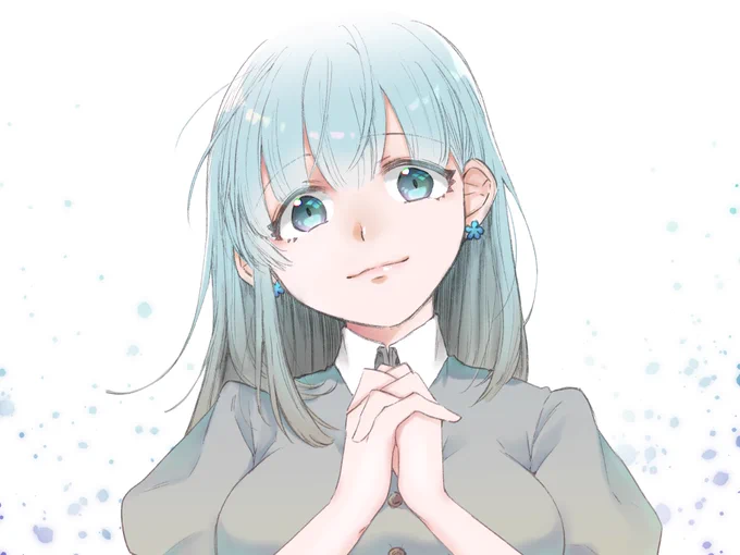 透きとおった女の子 #イラスト